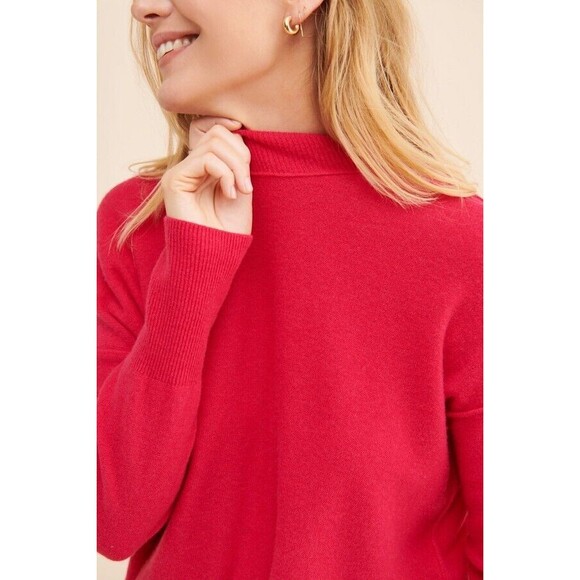 Free People Easy Street 100% Cashmere Women Hot Pink Oversize Sweater Sz S - Picture 10 of 11